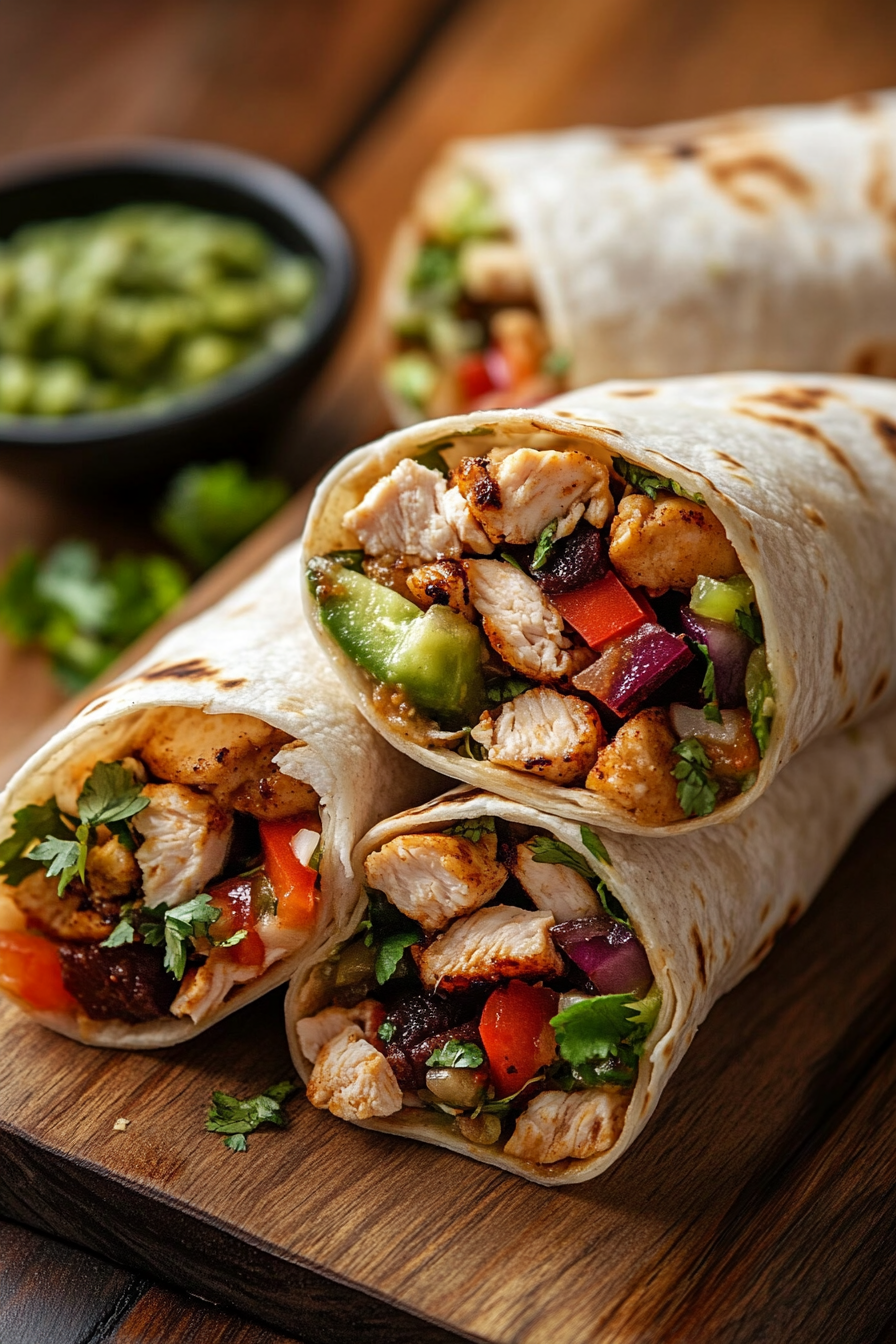 Halal Chicken Burrito