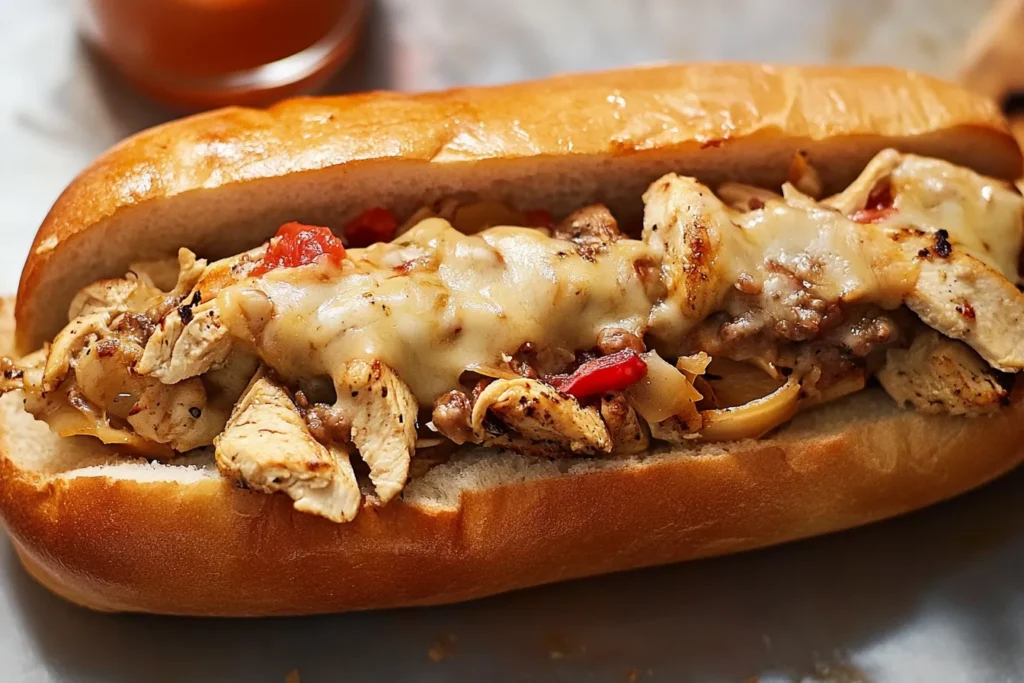Halal Chicken Sandwich and Fries